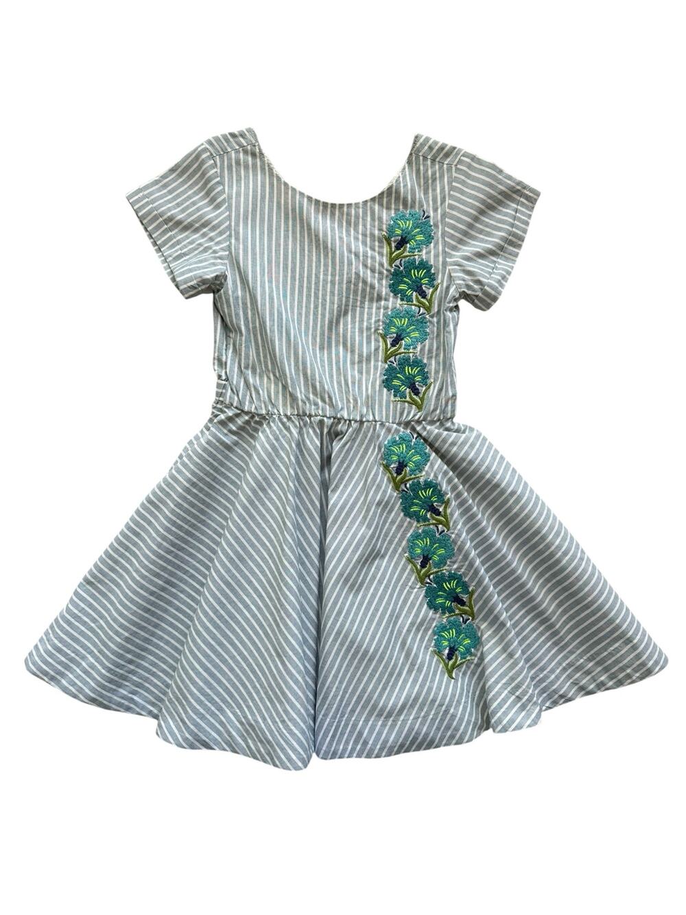 Tea Collection USA Floral Embroidered Dress Size 6